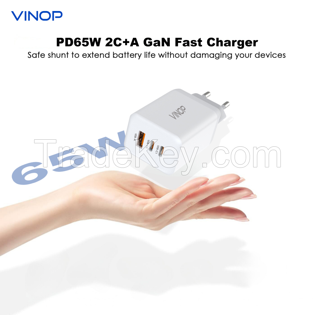 VINOP PD65W 2C+A GaN Fast Charger