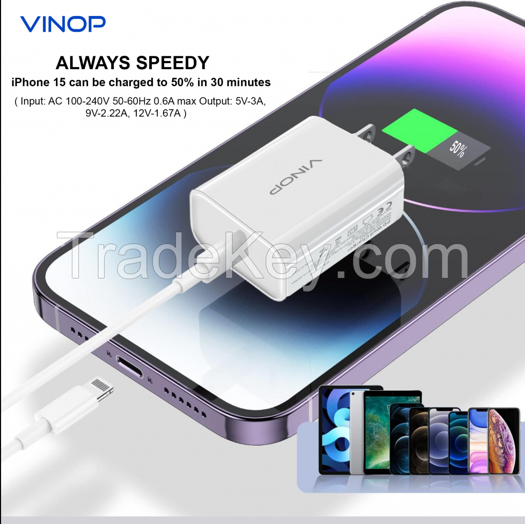 VINOP PD20W USB-C Fast Charger