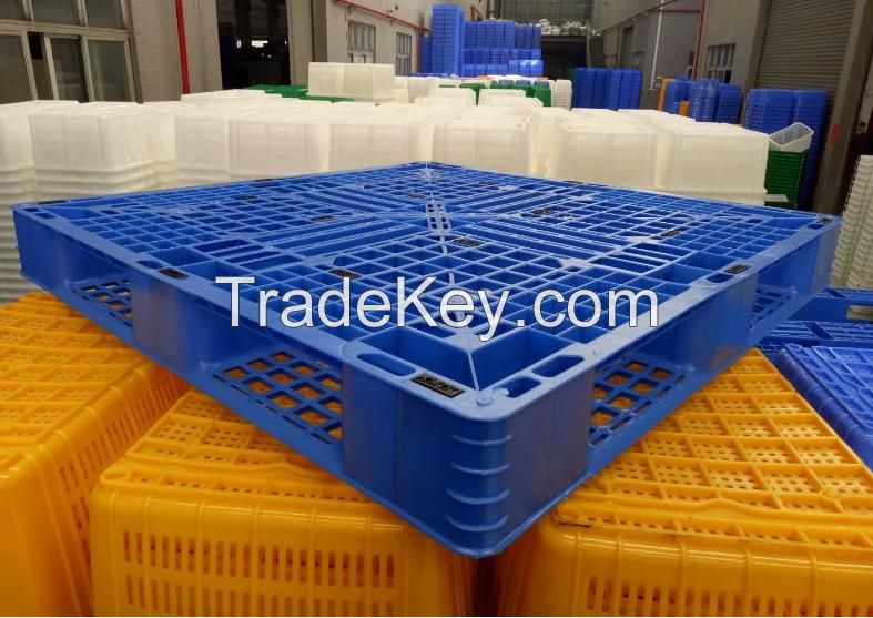 Logistics plastic pallet for sales Tian word plastic  tray Mold with high quality of service