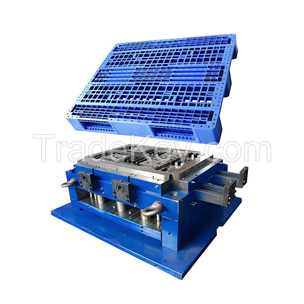 Logistics plastic pallet for sales Tian word plastic  tray Mold with high quality of service