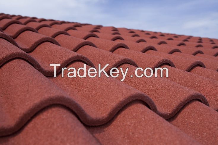 China roof tile roofing sheet galvanlume stone color coated metal roof tiles milano tile factory price