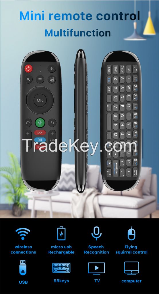 M6 2.4G Wireless Mini Keyboard with Gyroscope Voice Flying Mouse remote-control