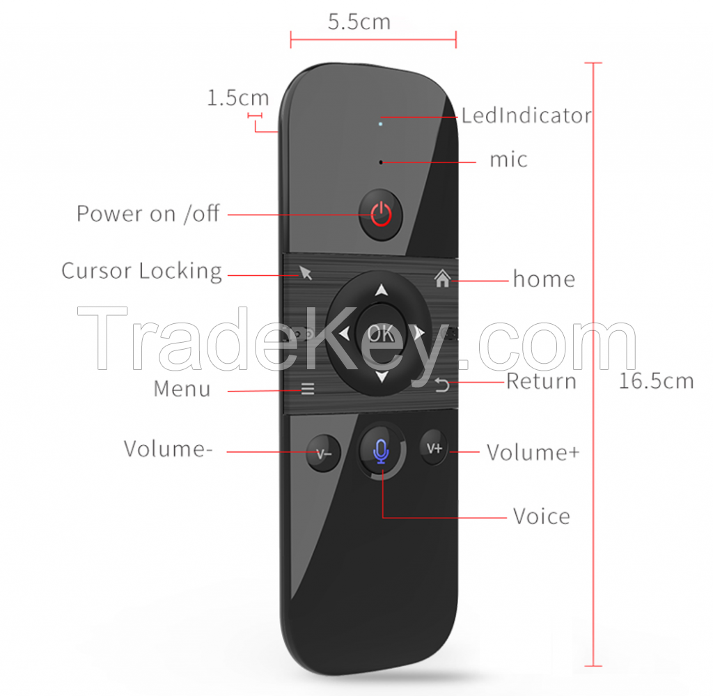 2024 M8 Air Mouse Keyboard IR Learning Voice Function Wireless Keyboard Appilicable to Android Tvbox, Mini PC, Smart TV, Projectorremote-control