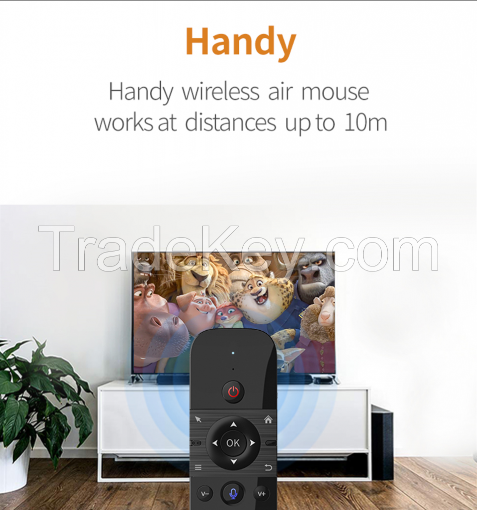 2024 M8 Air Mouse Keyboard IR Learning Voice Function Wireless Keyboard Appilicable to Android Tvbox, Mini PC, Smart TV, Projectorremote-control