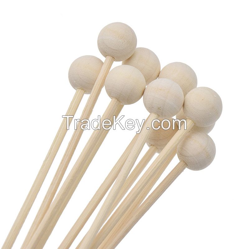 Reed diffuser rattan stick with wood bead