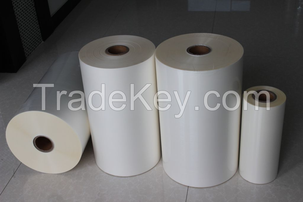 cheaper 17 micron bopp thermal laminaiton film with EVA glue from China