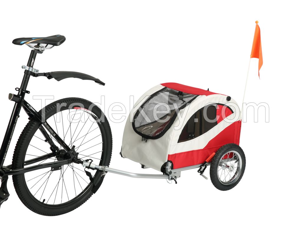 2 in 1 Samll Dog Trailer, Dog Carriage, Bicycle Trailer for Dogs, Buggy 10404