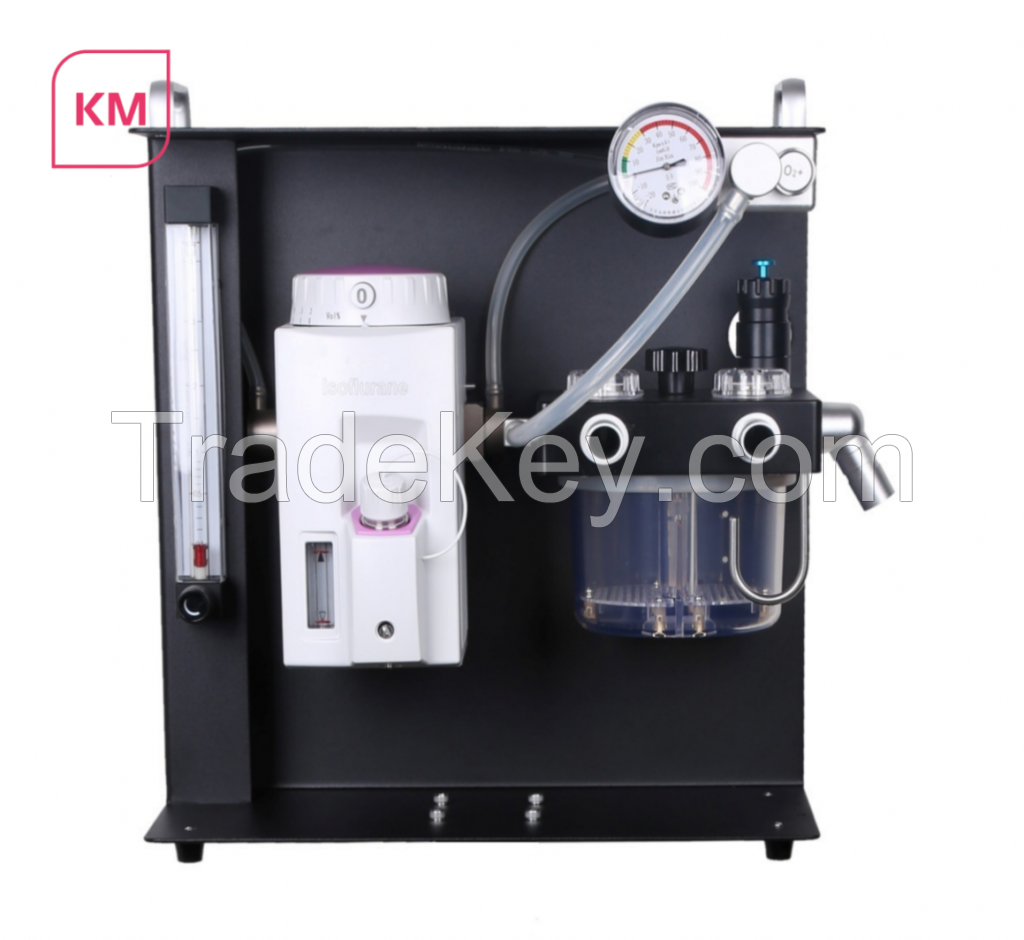 Veterinary Anesthesia Machine with Anesthesia Vaporizer, Circle Absorber and Flowmeter