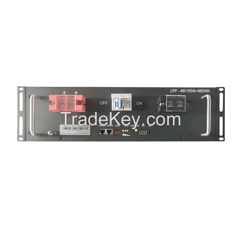 48V100AH Rack mounted battery module for Solar , UPS, telecommunication