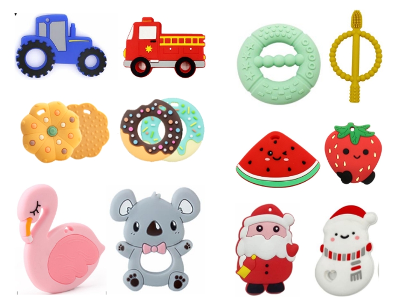 Silicone teether , tableware, plate , cups ,nipple , toys