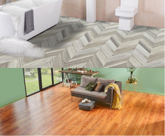 PVC Interlocking Luxury Vinyl Flooring Tile