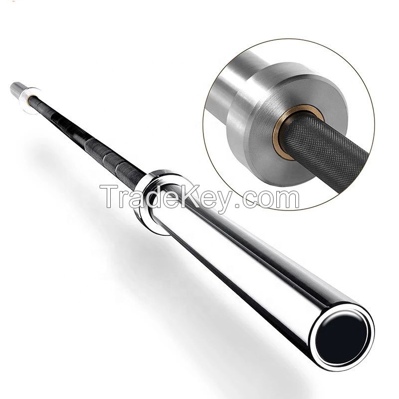 Hot Sale 2.2m 20kg 2000lbs Black Zinc Barbell Bar For Core Exercise