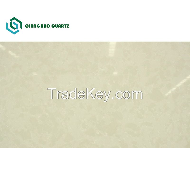 Solution Artificial Snow White Quartz Stone Slab For Composite Dining Table Top