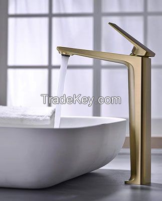 good quality brass basin faucet heigtened type copper faucet for big basin