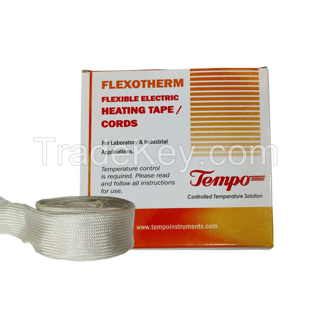 Tempo Flexible Electric Heating Tape Low 80, 160, 230 Watt Density 400C, Volt 230