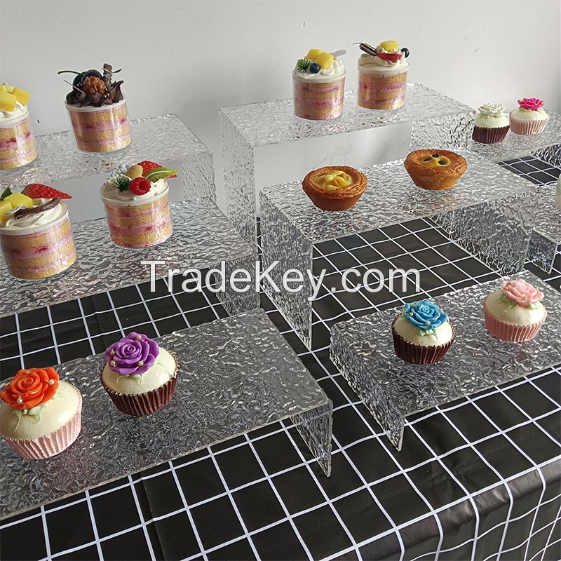 Handmade U-Type Acrylic Display Frame Cake Stand for Set Candy Dessert Table Decorations Made of Paper Material