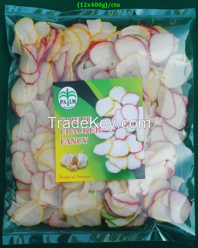 PALM Brand - Garlic Crackers FANCY (Kerupuk Bawang FANCY) Mentah