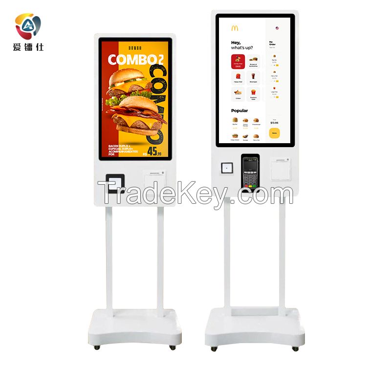 Self service ordering machines, shopping malls, supermarkets, convenience stores, settlement, printing of receipts, self-service cash registers, self-service terminals