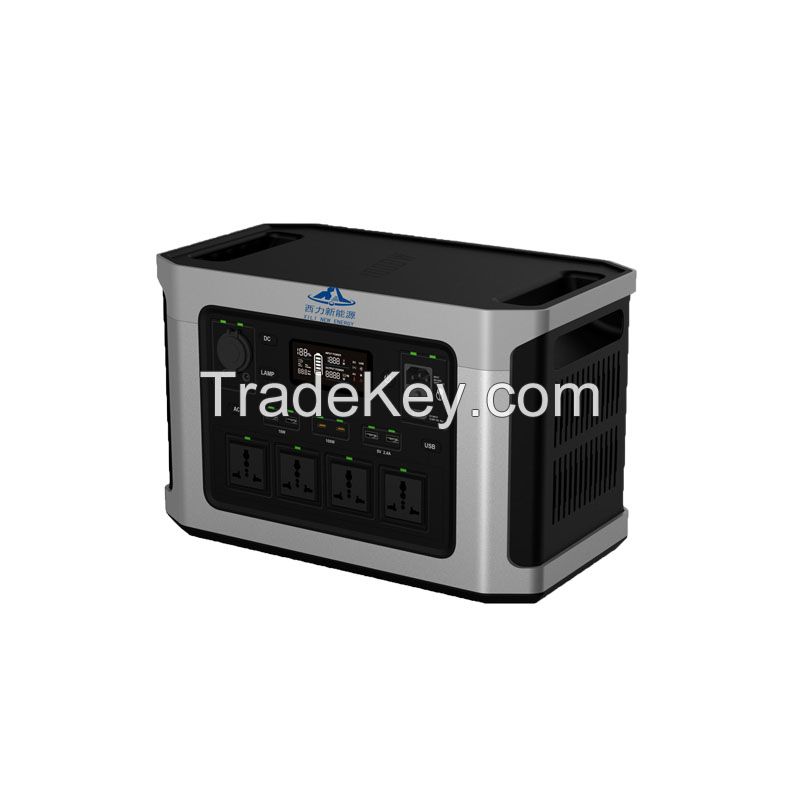 Rechargeable Backup Power LiFePO4 Battery Emergency Solar Generator 1000W Portable Power Station