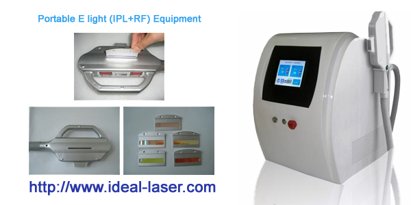 E light (IPL+RF) laser machine for skin rejuvenation and hair removal