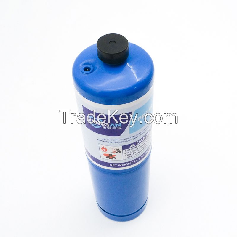 1L empty Non-refillable cylinder for industry propane butane mapp gas