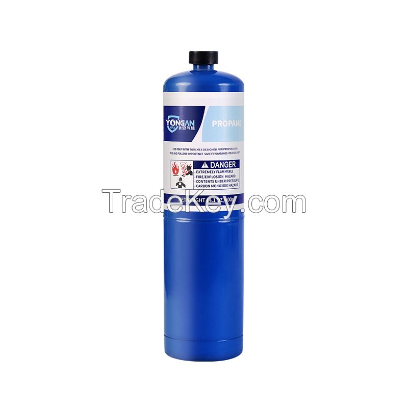 1L empty Non-refillable cylinder for industry propane butane mapp gas