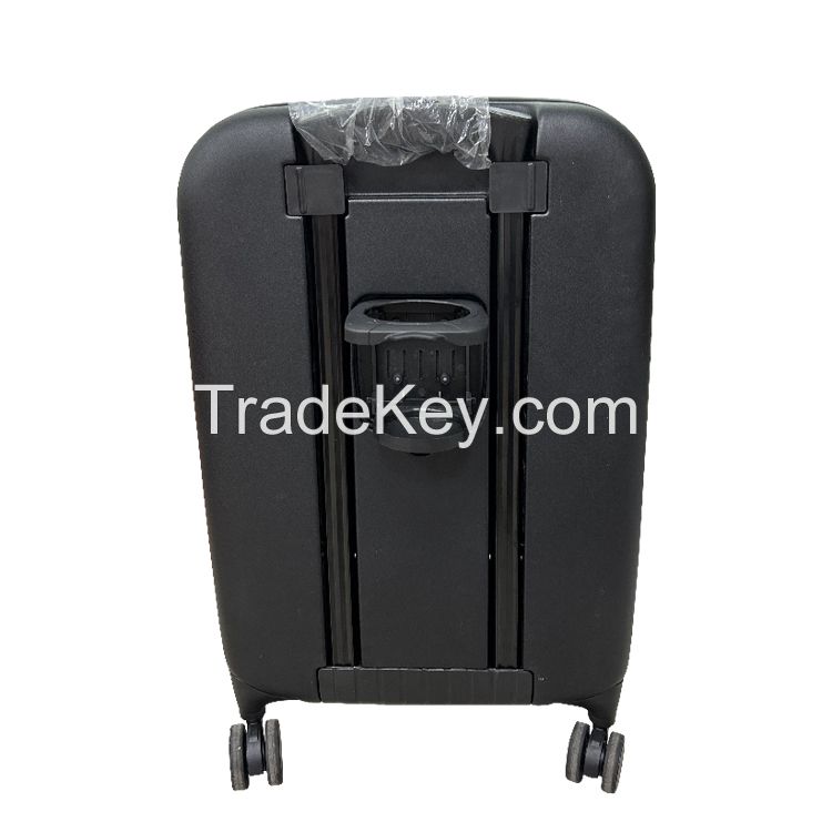 Folding luggage with cup holder 20 inch hard luggage expandable luggage 