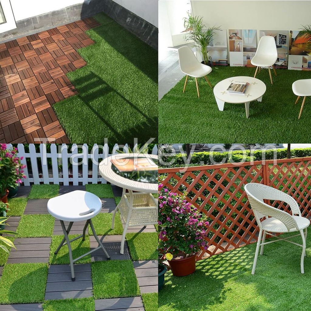 30*30cm Set Synthetic Grass Self-draining  Artificial Grass Tiles