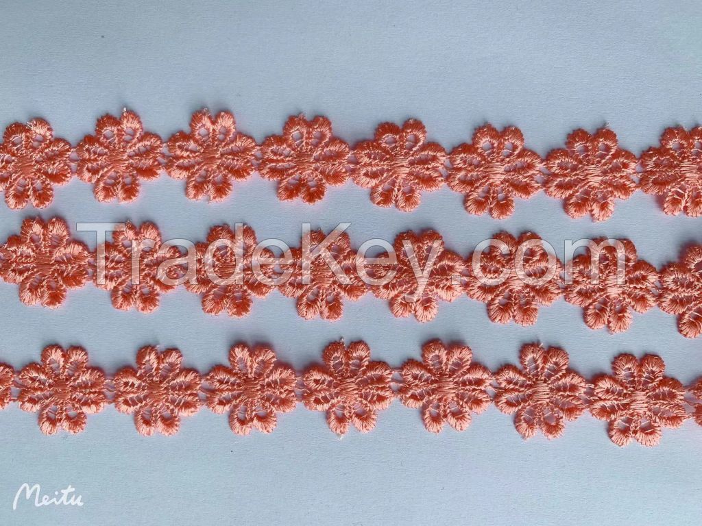 embroidery lace fabric trimming