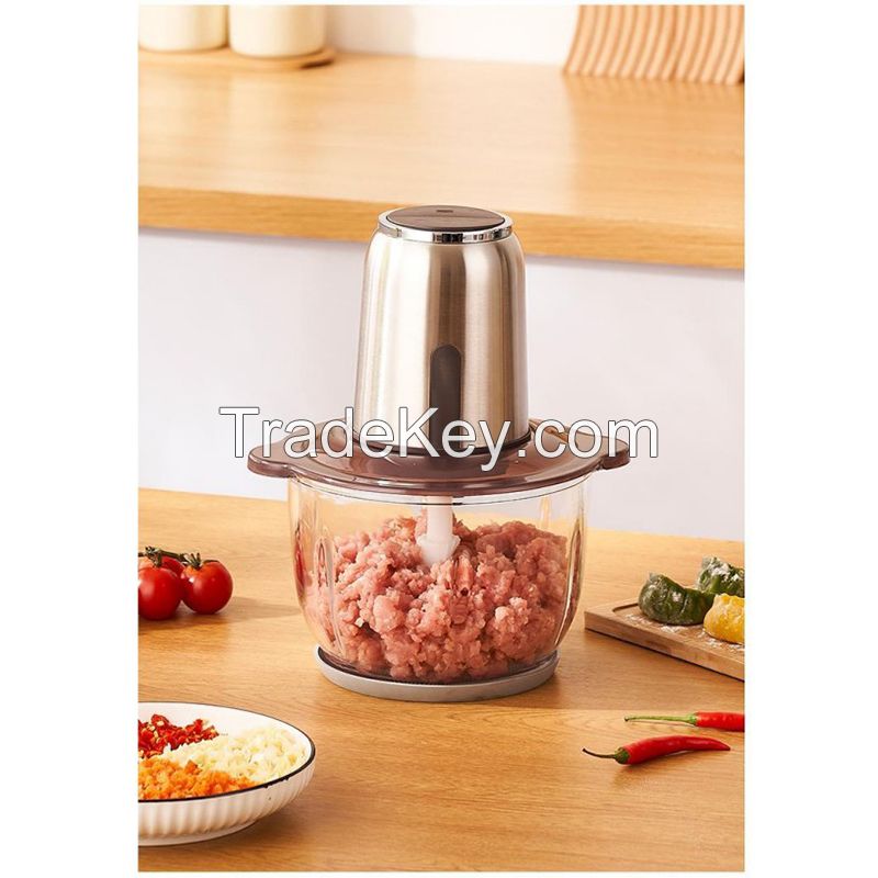 China Wholesale Meat Grinder Electric Mini Food Chopper Stainless Steel Mixer Blades