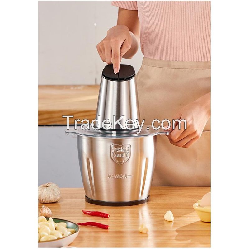 New Design Stainless Meat Grinder Wholesale Vegetable Importers Household Small Size 2kg Durable Chopper