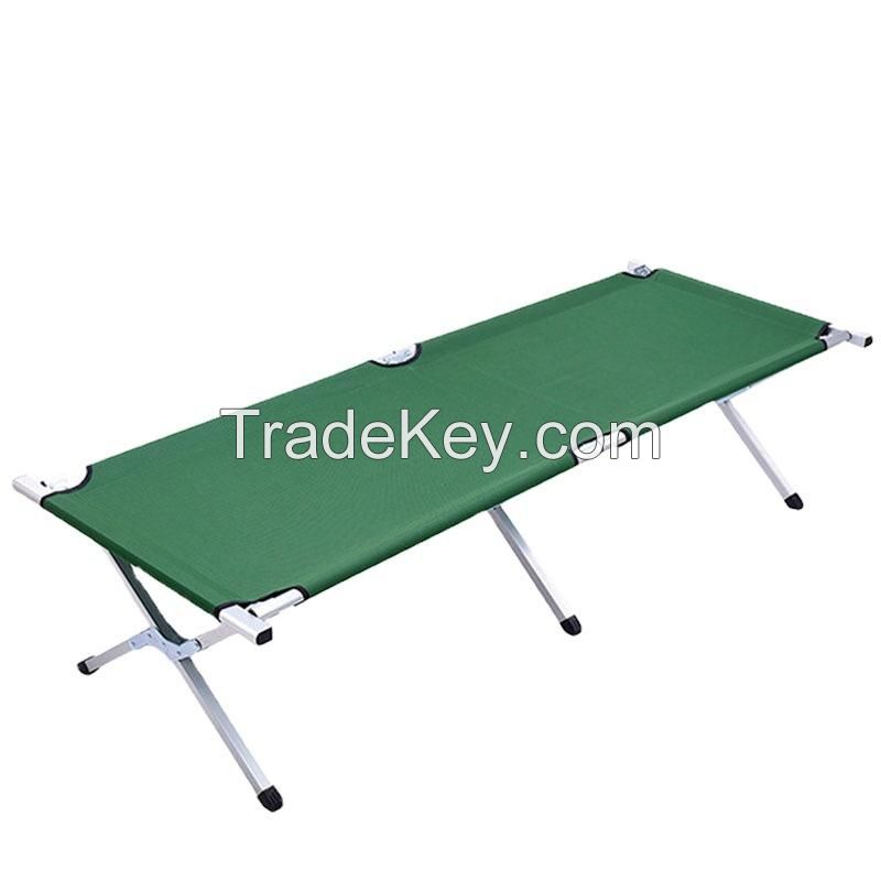 Portable Outdoor Camping Bed Adjustable Foldable Cot Folding Canvas Beds