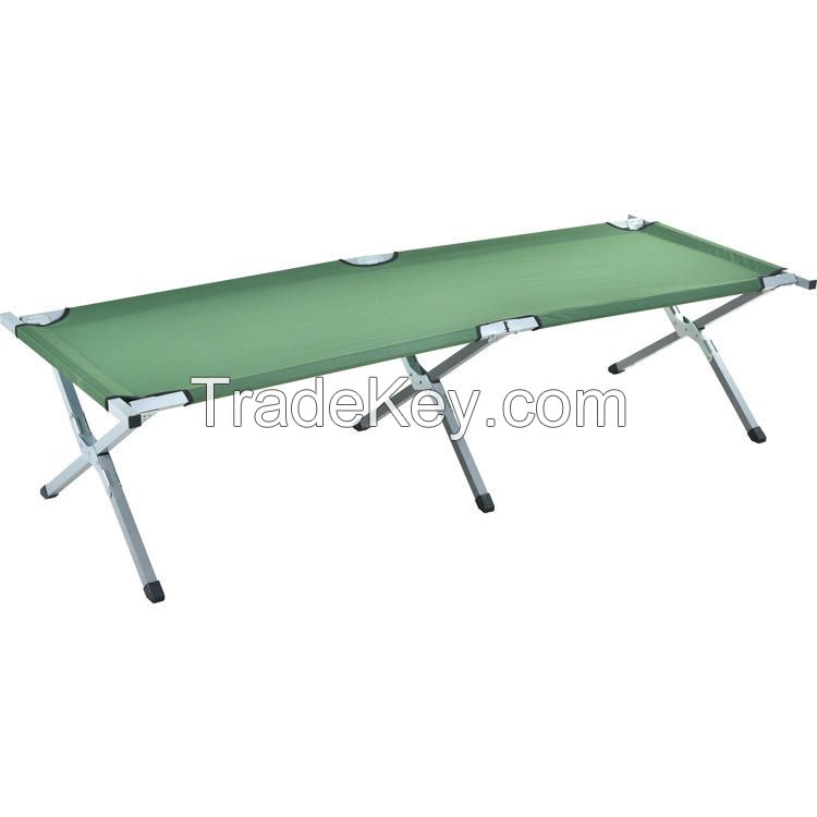 Aluminium Metal Outdoor Light Camping Rollaway Bed Hiking Folding Sleeping Cot Camp Bed Equipment For Adults