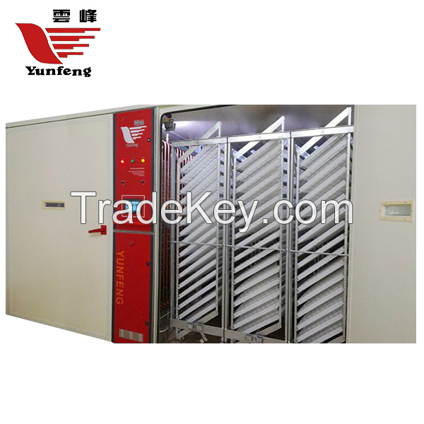 Yunfeng YFDF-576SL great sales higher quality fully automatic industrial large capacity 57600pcs incubators for hatching eggs