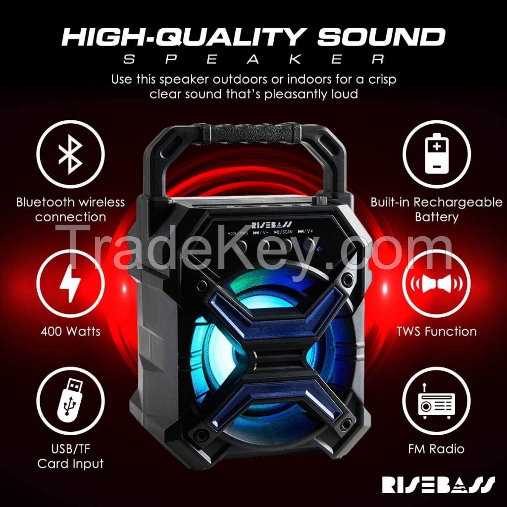 RISEBASS Portable Wireless Bluetooth Speaker