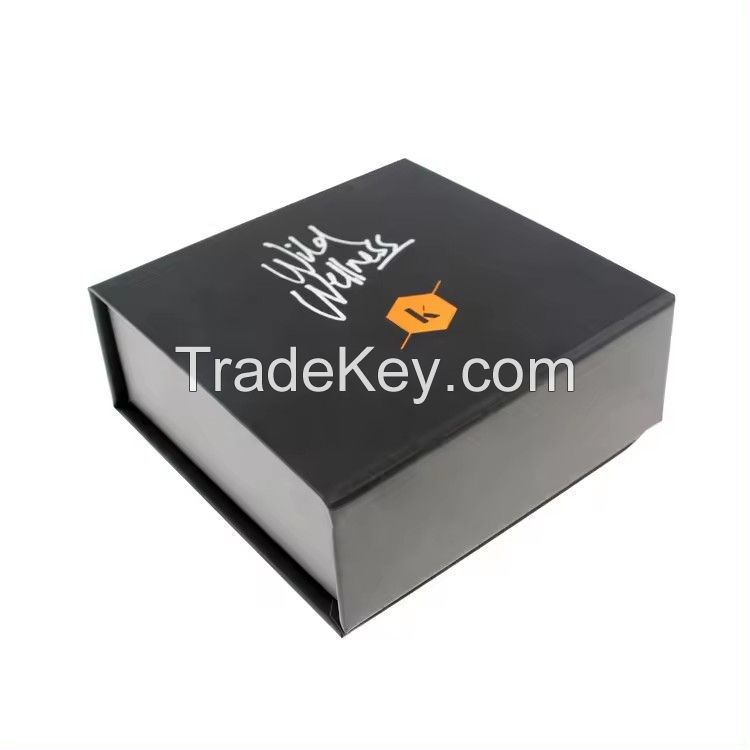 Luxury Rigid Folding Paper Box Magnet Closure Lid Cardboard Foldable Magnetic Box Gift Box