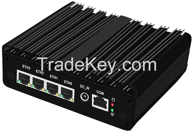 Solid Micro Firewall Appliance Intel N100 Fanless Mini PC 4x i226-V 2.5G N5105 J4125 VPN Soft Router Proxmox pfSense OPNsense