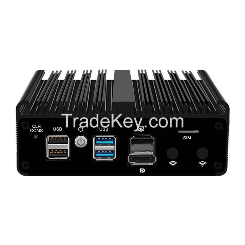 Solid Micro Firewall Appliance Intel N100 Fanless Mini PC 4x i226-V 2.5G N5105 J4125 VPN Soft Router Proxmox pfSense OPNsense