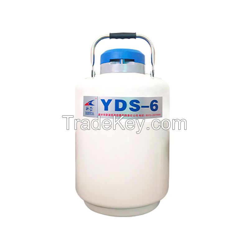 Cryogenic Aluminum Alloy Semen Storage Tank 6L liquid nitrogen container YDS-6