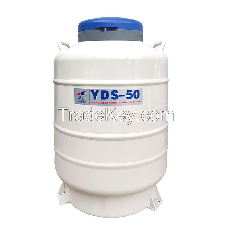 Cryogenic Aluminum Alloy Semen Storage Tank 50L liquid nitrogen container YDS-50B-125