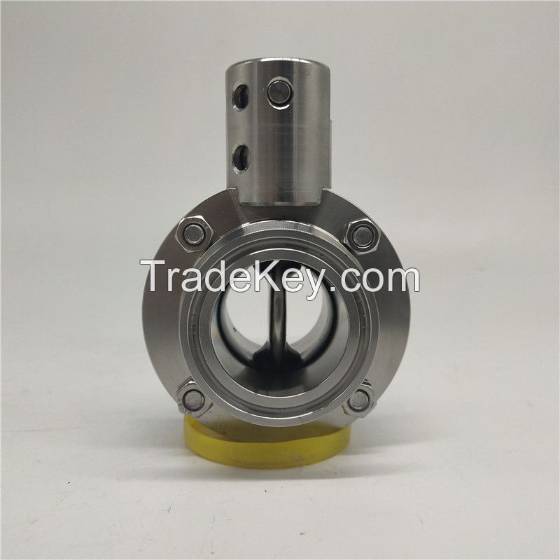 Stainless steel quick release sanitary butterfly valve 800x800