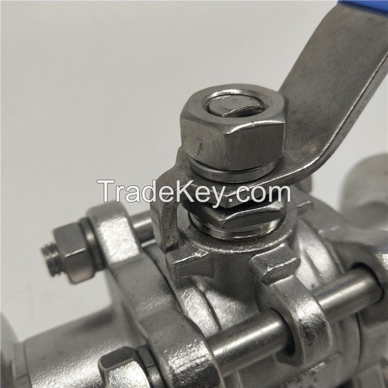 three-piece clamp manual ball valve