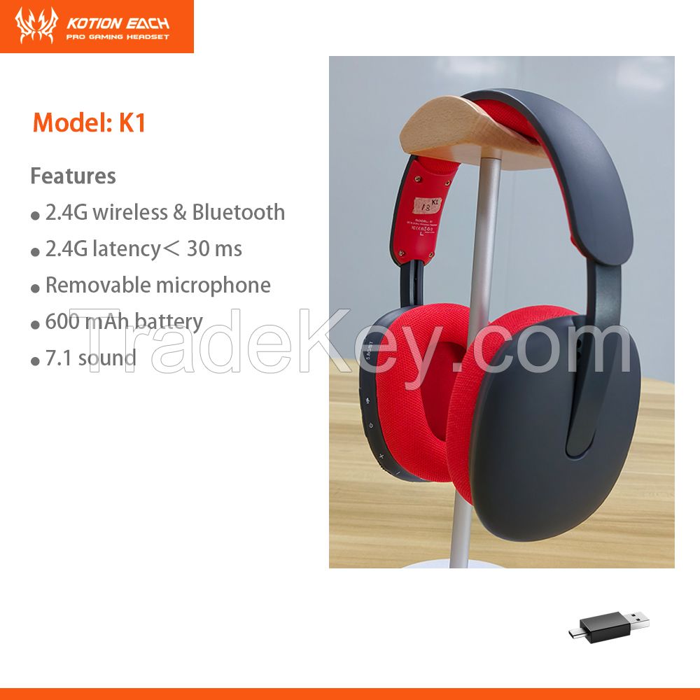 2.4G wireless &amp;amp;amp; bluetooth gaming headset K1