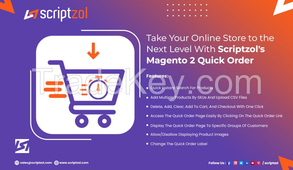 Scriptzol Magento 2 Quick Order Module