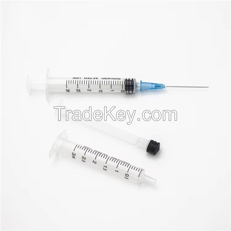 Disposable medical syringe