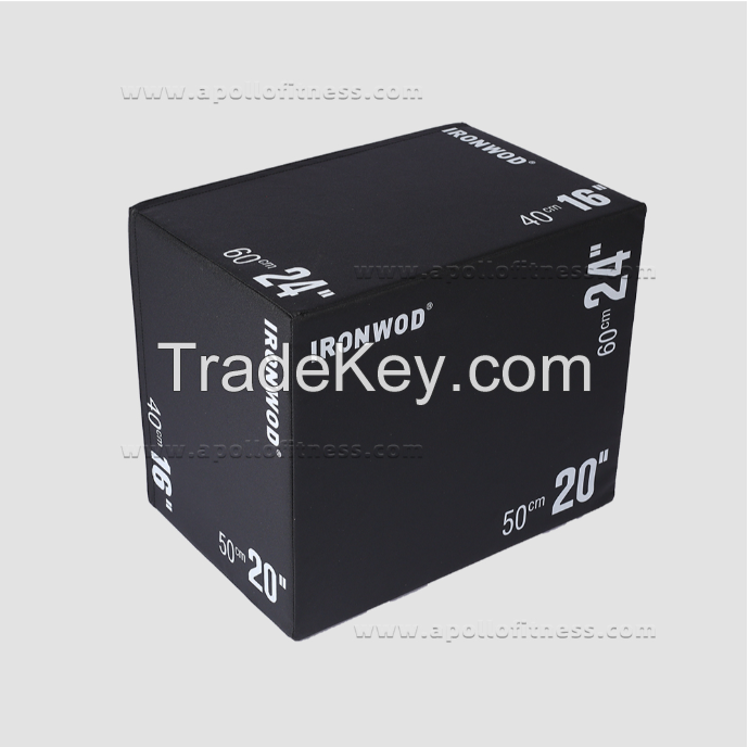 Jump Training Plyo Box - Custom Logo, High-Quality 75x50x60cm with PVC or woodenCover