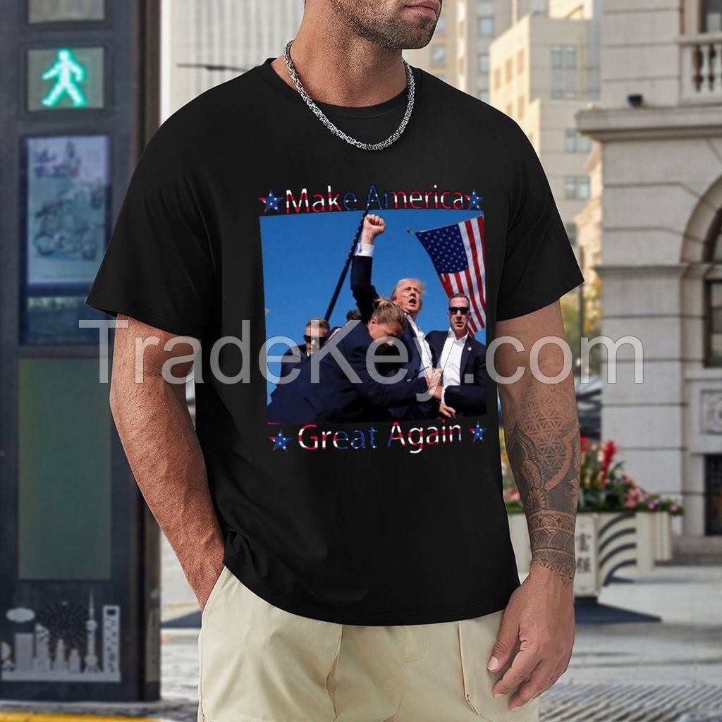 Donald Tru 2024 Survived Shot At Election Rally Men T-Shirt, Tru Fist Make America Great Shirt