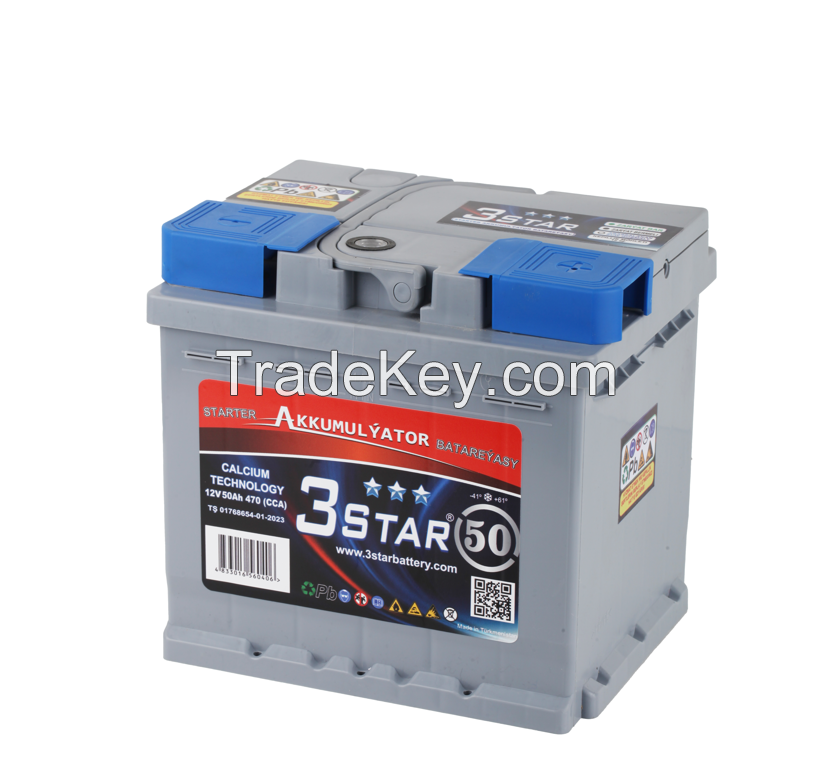 Lead Acid Car Batteries 50 AH 12V CA-CA