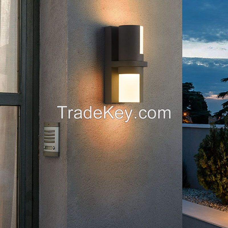 Wall Light Indoor Outdoor IP65 Wall Lamp Garden Villa Bedroom rotatable Up an Down lights sconce lamp Bedside Wall Fixture Lighting