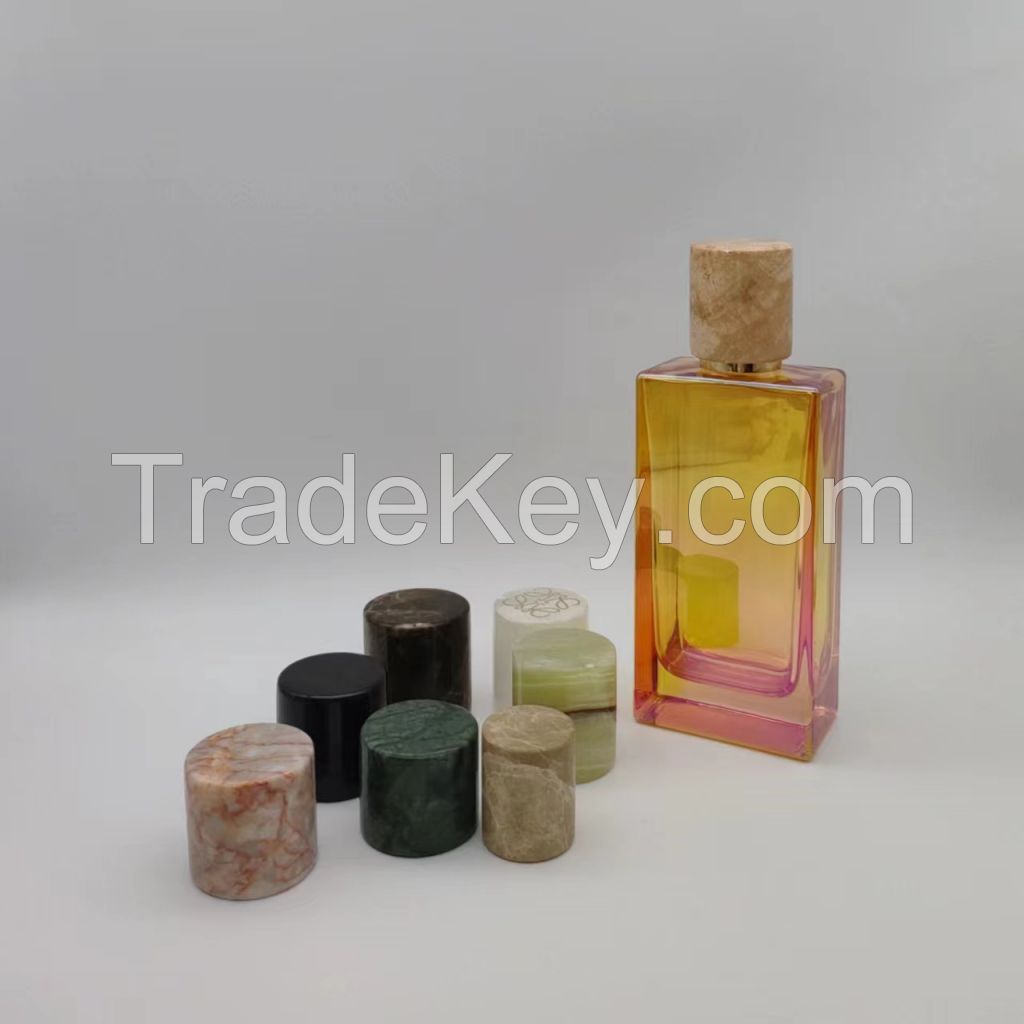 China professional factory direct wholesale custom made luxurious 15 mm perfume marble cap 15fea